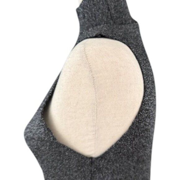 House of Harlow 1960 Women's Black Silver Lurex Metallic Dress Mock Neck Med NWT - Picture 10 of 15